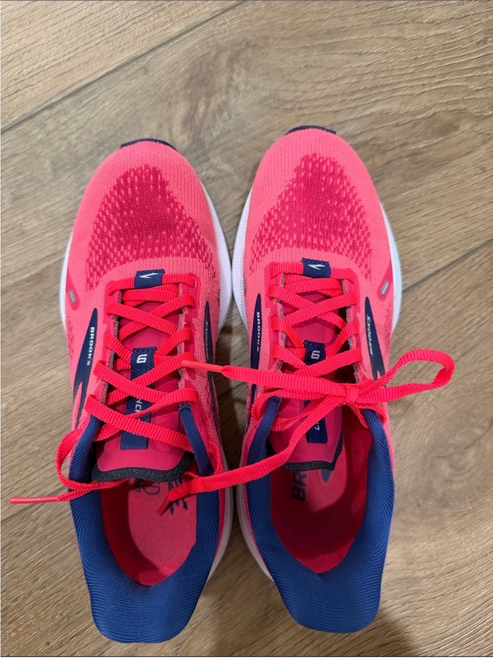 Brooks Launch 9 GTS Women's Running Shoes - Hot Pink with Navy - Picture 6 of 6